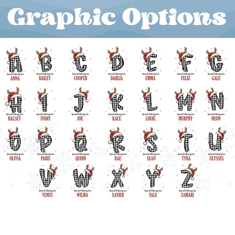 Bolsa de regalo navideña personalizada 🎁 – Bolsa navideña con cordón y nombre para niños y familias 