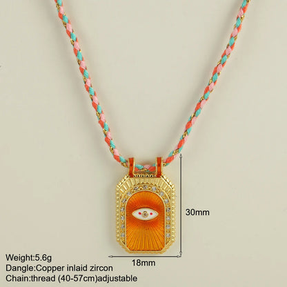 Boho Pop Art Halskette – Sommerliches Statement-Piece