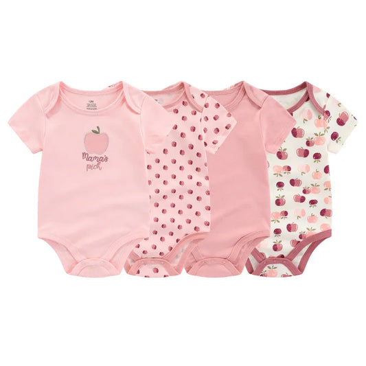 Kiddiezoom 4er-Set Kurzarm-Babybodys