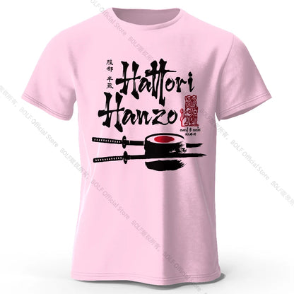 Hattori Hanzo Printed T-Shirt – Samurai Streetwear aus 100% Baumwolle