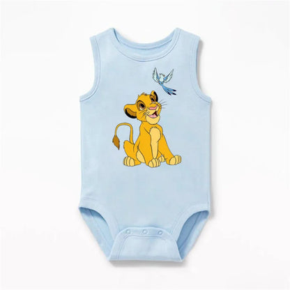 Body suave de manga corta para bebé con Minnie, Stitch, Simba y compañía