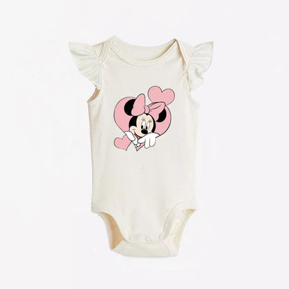 Body suave de manga corta para bebé con Minnie, Stitch, Simba y compañía