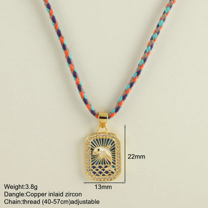 Boho Pop Art Halskette – Sommerliches Statement-Piece