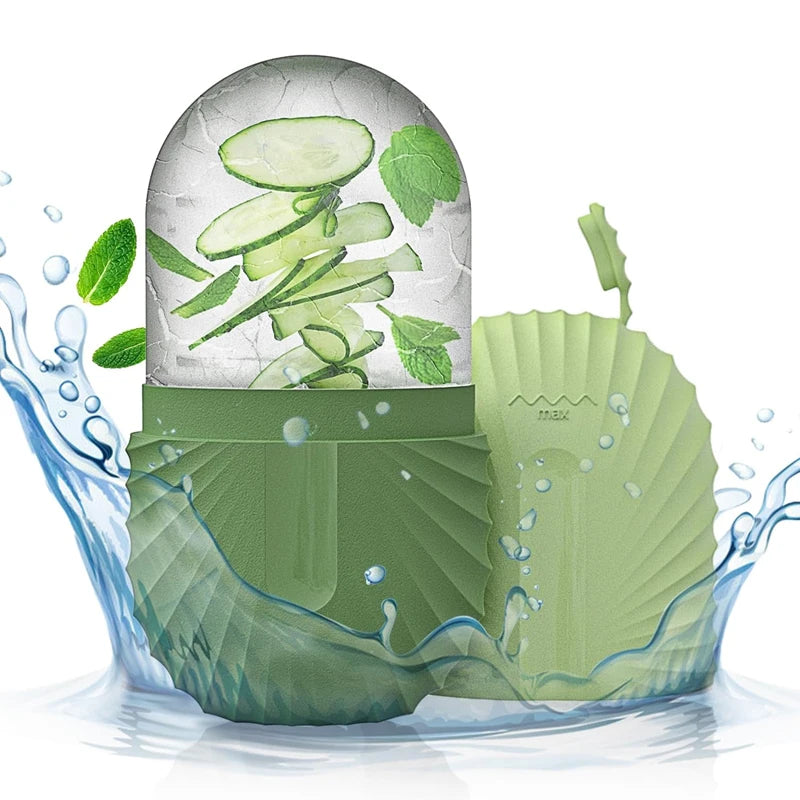 Eis Gesichtsroller aus Silikon – Ice Face Roller gegen Schwellungen, Augenringe & vergrößerte Poren