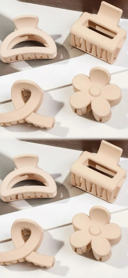 5er Set kleine Blumen-Haarklammern – Matte Mini-Haarclips für Frauen & Mädchen, ideal für feines Haar