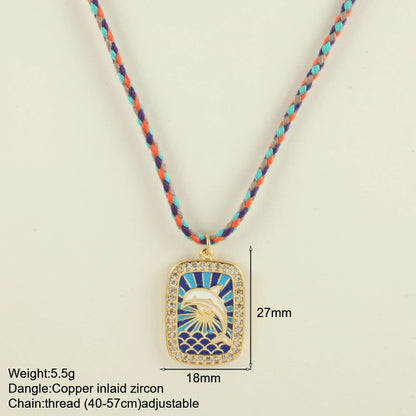 Boho Pop Art Halskette – Sommerliches Statement-Piece