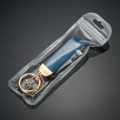 Llavero de cuero personalizado con grabado: llavero vintage con logotipo, nombre o números en caja de regalo. 