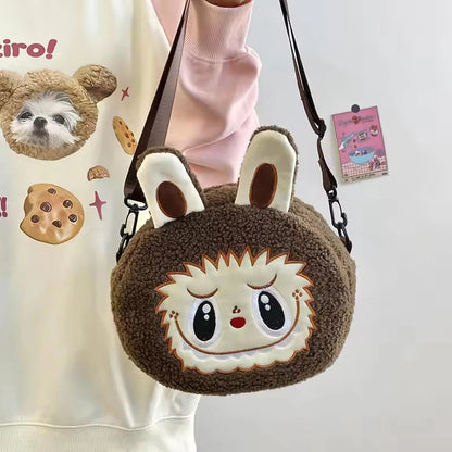 Plush Labubu shoulder bag