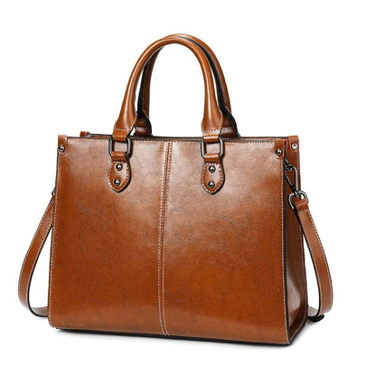 Luxurious leather handbag