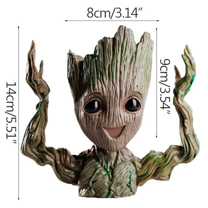 Figura de Groot de 5 cm – Figura decorativa en miniatura de dibujos animados para escritorio y hogar | Guardianes de la Galaxia 