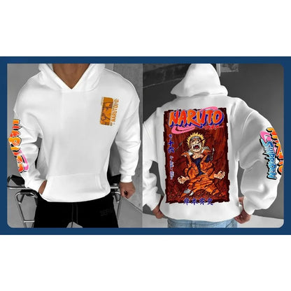 Sudadera con capucha Naruto Colección 2025 de algodón – Para niños y adultos