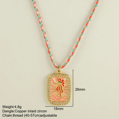 Boho Pop Art Halskette – Sommerliches Statement-Piece