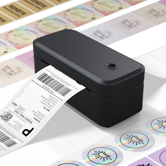 Marklife X4 Thermo-Etikettendrucker – Tragbarer Bluetooth-Labeldrucker für 4×6 Versandetiketten mit automatischer Etikettenerkennung