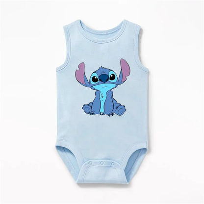 Body suave de manga corta para bebé con Minnie, Stitch, Simba y compañía