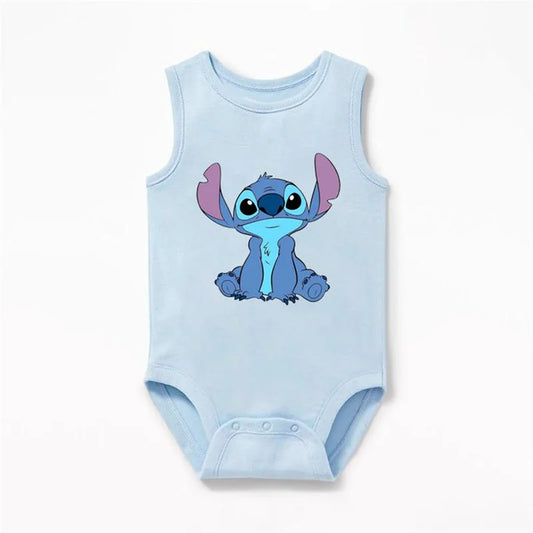 Weicher Kurzarm-Babybody mit Minnie, Stitch, Simba & Co