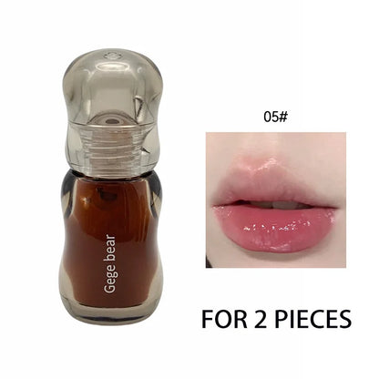 Gege Bear Crystal Gloss Lip Tint – Feuchtigkeitsspendender Lippenstift mit Spiegelglanz & aufpolsterndem Effekt (5 ml)