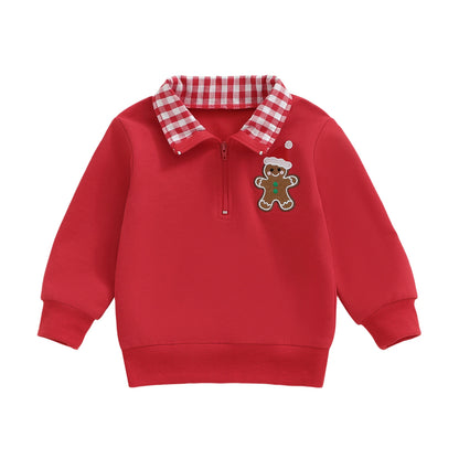 Weihnachts Sweatshirt mit Stickerei – Für kleine Winterfreunde