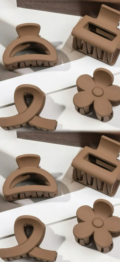 5er Set kleine Blumen-Haarklammern – Matte Mini-Haarclips für Frauen & Mädchen, ideal für feines Haar