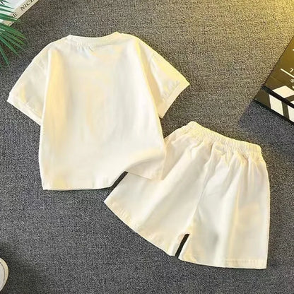 Hochwertiges 2-teiliges Sommer-Set mit Herzmotiv