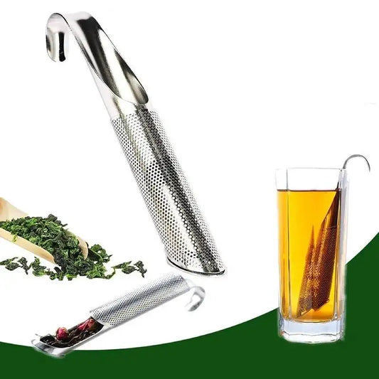 Edelstahl Tee-Infuser Stick – Teesieb für losen Tee, Kräuter & Gewürze, wiederverwendbar