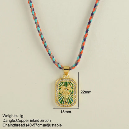 Boho Pop Art Halskette – Sommerliches Statement-Piece