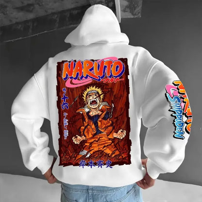 Sudadera con capucha Naruto Colección 2025 de algodón – Para niños y adultos