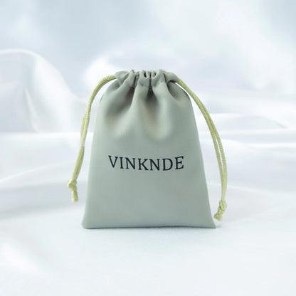 100x Personalized Satin Drawstring Bags – Jewelry Bags, Gift &amp; Candy Bags with Logo for Wedding &amp; Events