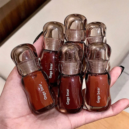 Gege Bear Crystal Gloss Lip Tint – Feuchtigkeitsspendender Lippenstift mit Spiegelglanz & aufpolsterndem Effekt (5 ml)