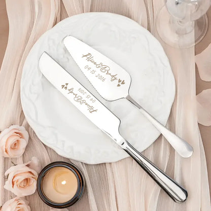 Elegantes Kuchenbesteck mit Gravur – für unvergessliche Anlässe