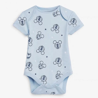 Conjunto MINISO de 3 bodies de bebé de manga corta con motivo de Mickey Mouse 