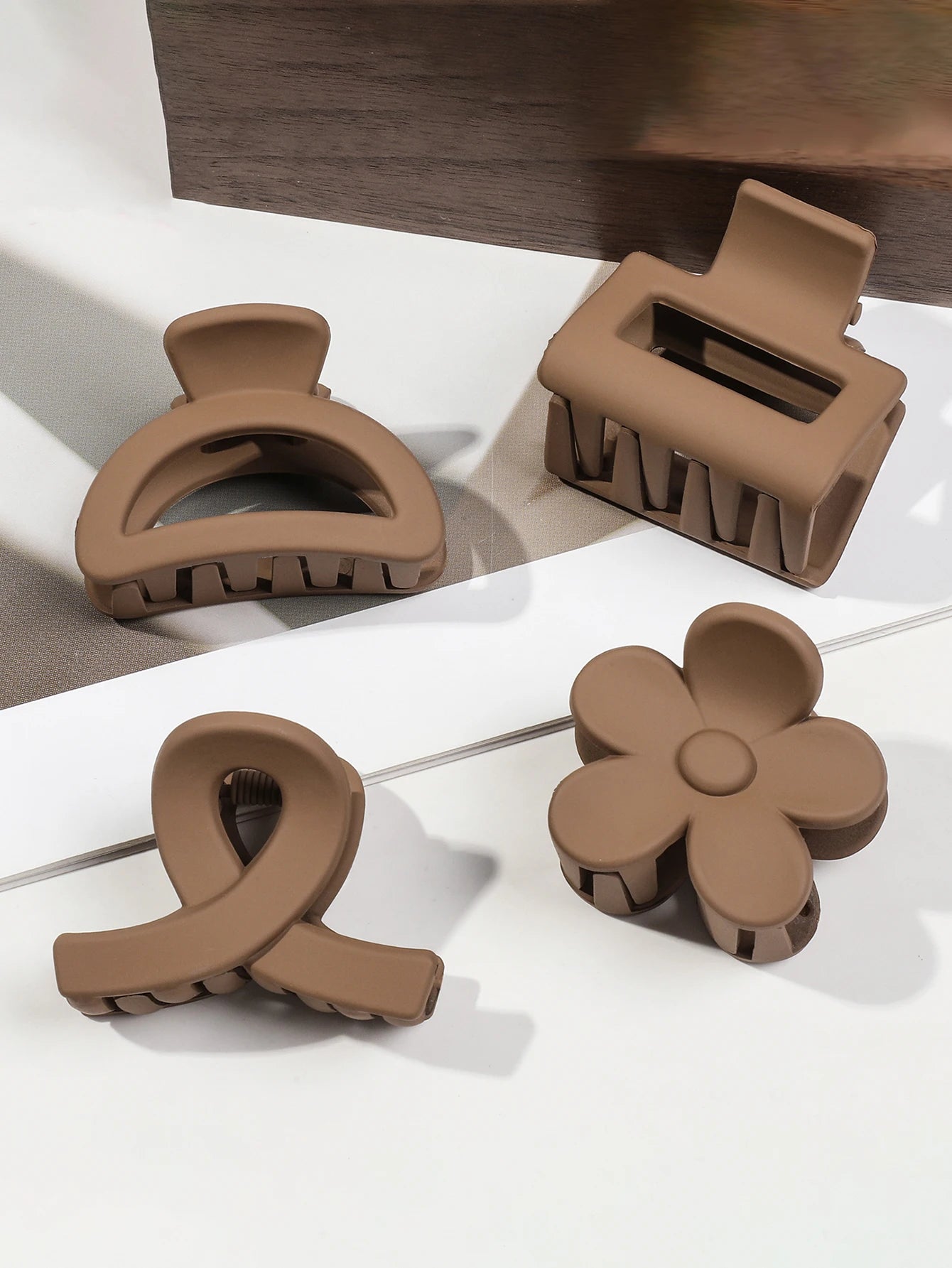 5er Set kleine Blumen-Haarklammern – Matte Mini-Haarclips für Frauen & Mädchen, ideal für feines Haar