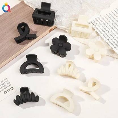 5er Set kleine Blumen-Haarklammern – Matte Mini-Haarclips für Frauen & Mädchen, ideal für feines Haar