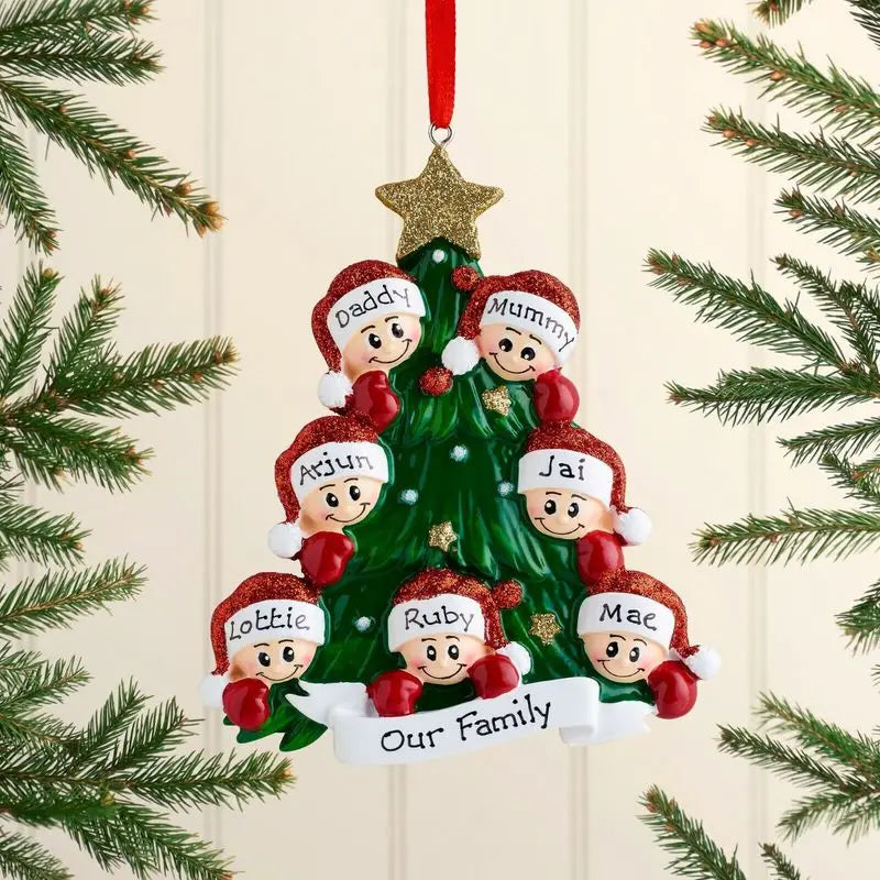 Colgante de flor de Pascua personalizado: decoración acrílica con un bonito motivo para el árbol de Navidad y el hogar. 