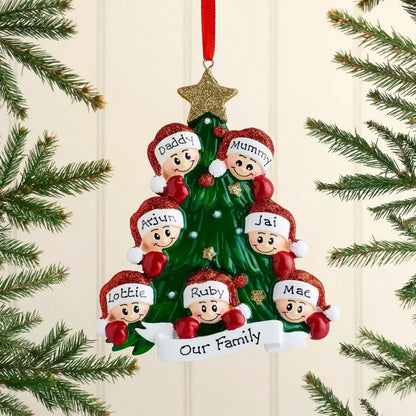 Colgante de flor de Pascua personalizado: decoración acrílica con un bonito motivo para el árbol de Navidad y el hogar. 