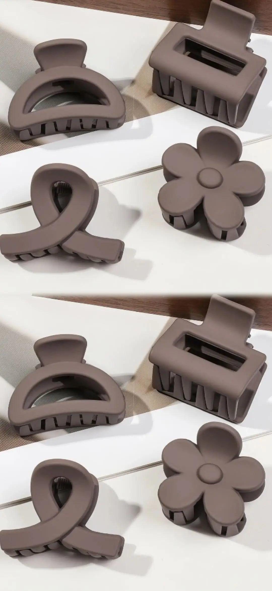 5er Set kleine Blumen-Haarklammern – Matte Mini-Haarclips für Frauen & Mädchen, ideal für feines Haar