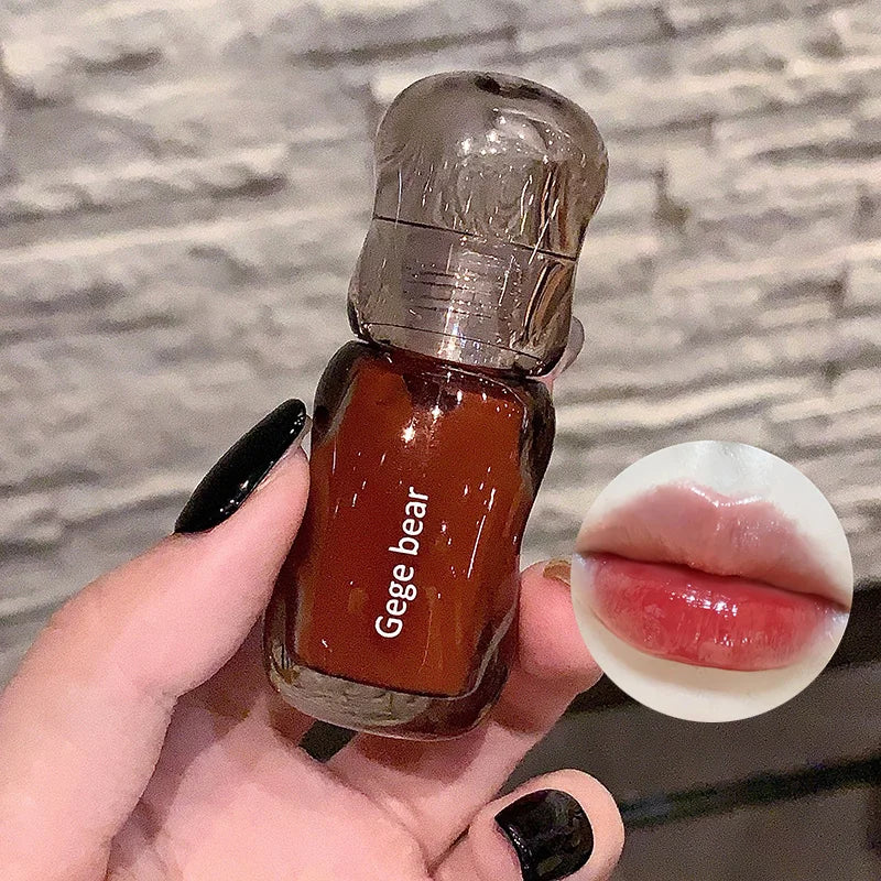 Gege Bear Crystal Gloss Lip Tint – Feuchtigkeitsspendender Lippenstift mit Spiegelglanz & aufpolsterndem Effekt (5 ml)