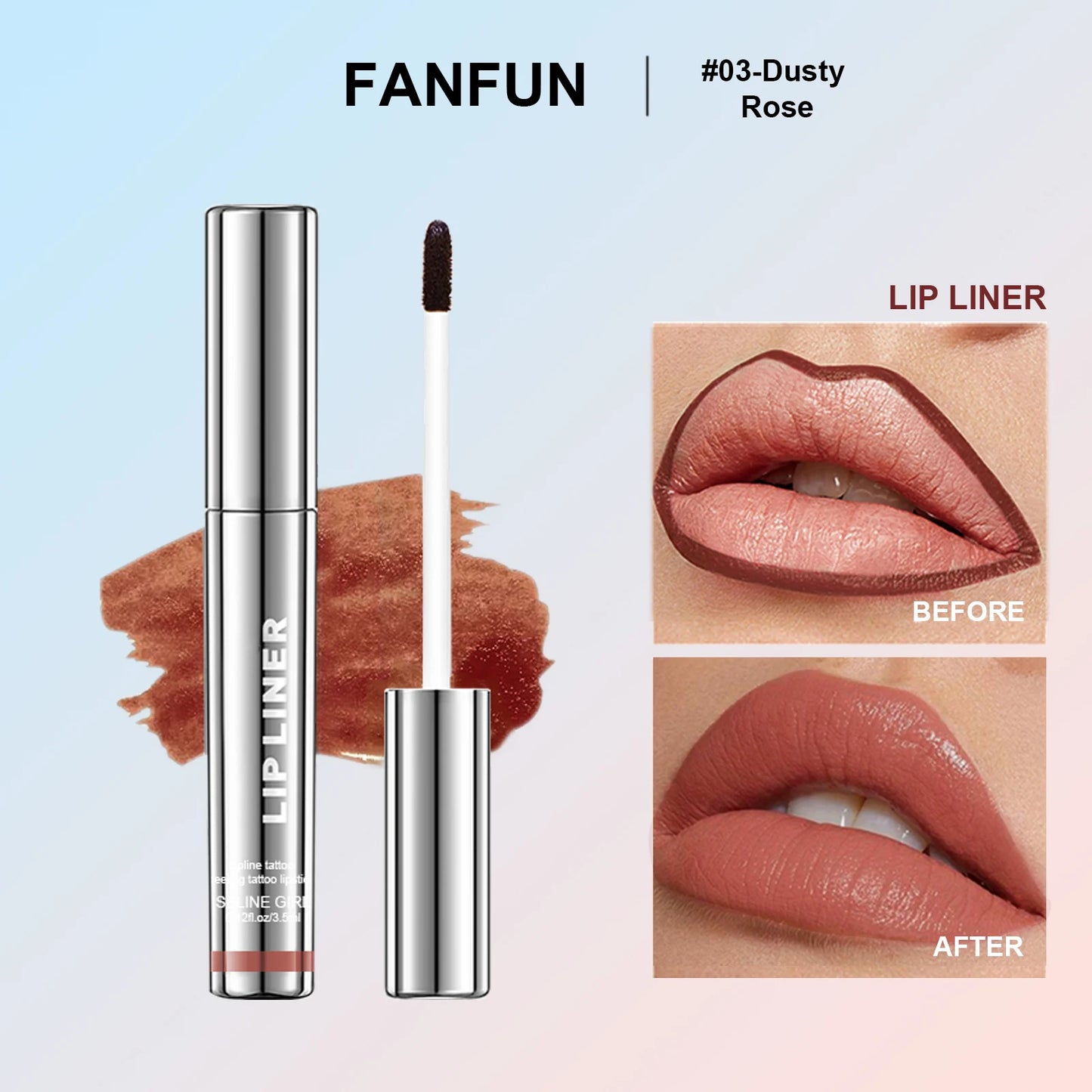 Wasserdichter Peel-Off Lipliner – abziehbarer Tattoo-Lipgloss, matte Lippentönung, wischfest & langlebig, braune Kontur