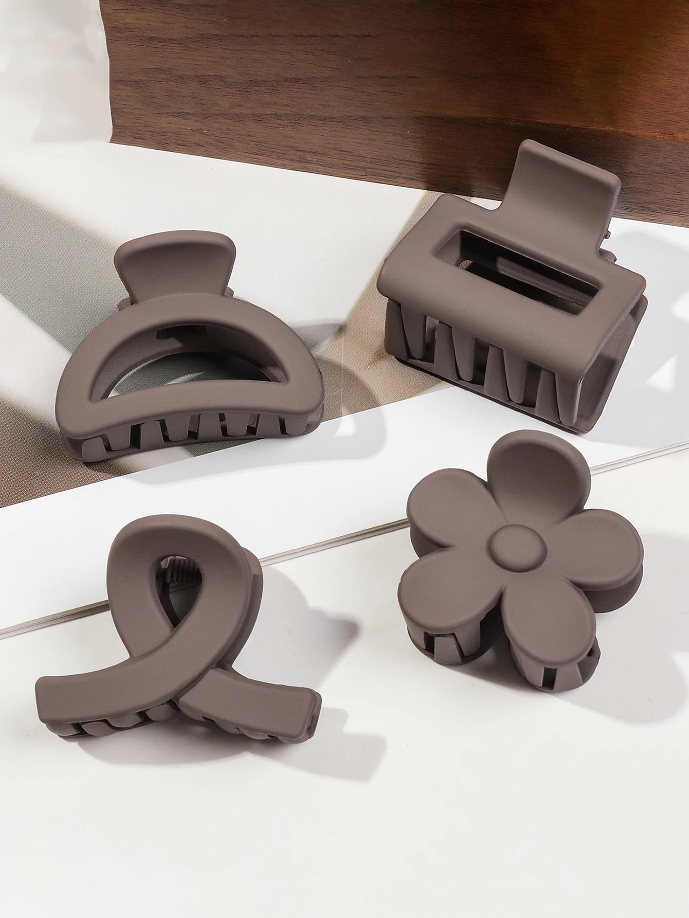 5er Set kleine Blumen-Haarklammern – Matte Mini-Haarclips für Frauen & Mädchen, ideal für feines Haar