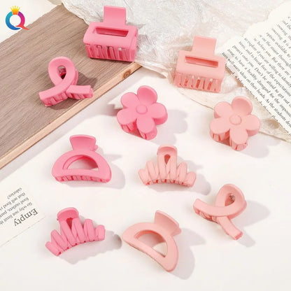 5er Set kleine Blumen-Haarklammern – Matte Mini-Haarclips für Frauen & Mädchen, ideal für feines Haar