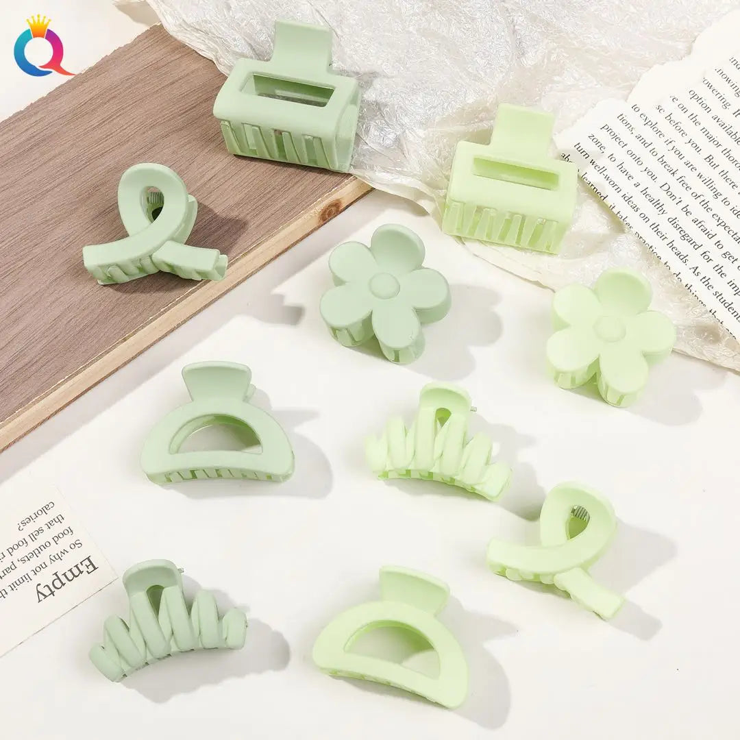 5er Set kleine Blumen-Haarklammern – Matte Mini-Haarclips für Frauen & Mädchen, ideal für feines Haar