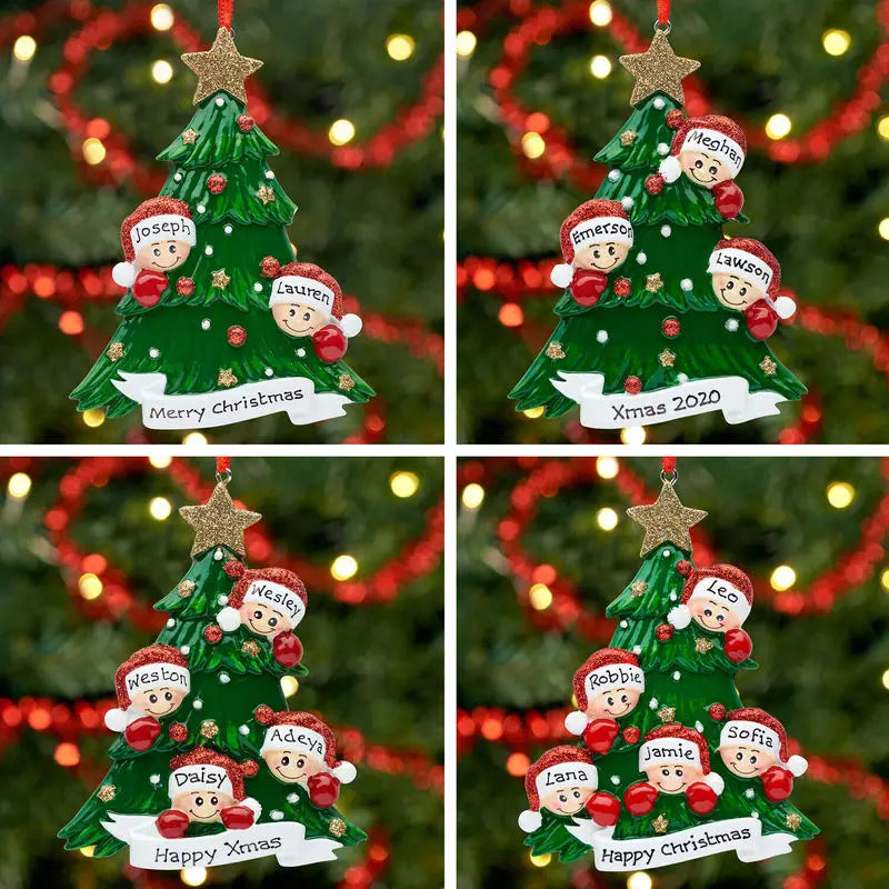 Colgante de flor de Pascua personalizado: decoración acrílica con un bonito motivo para el árbol de Navidad y el hogar. 