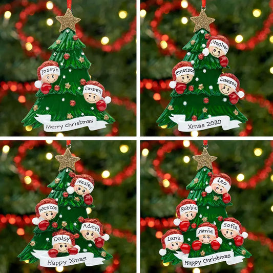 Colgante de flor de Pascua personalizado: decoración acrílica con un bonito motivo para el árbol de Navidad y el hogar. 