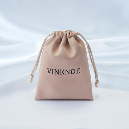 100x Personalized Satin Drawstring Bags – Jewelry Bags, Gift &amp; Candy Bags with Logo for Wedding &amp; Events