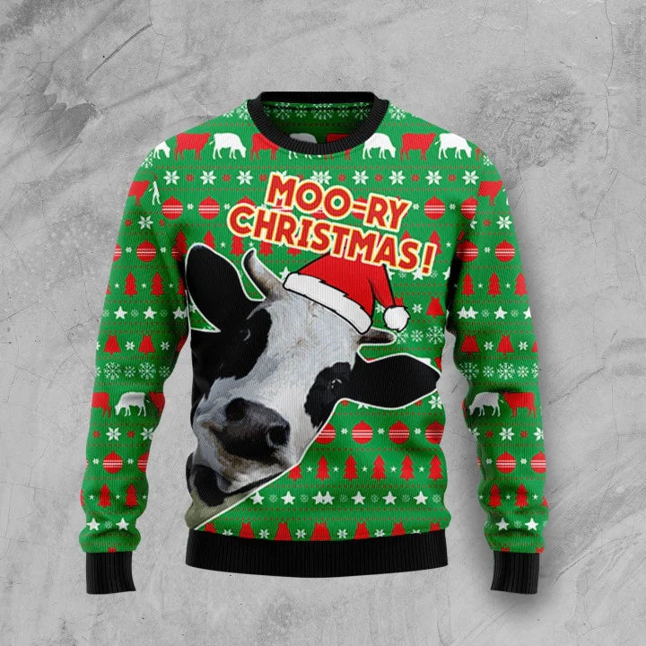 Funny Donkey Cow 3D Print Ugly Christmas Sweater For Women Clothing Cute Animal Unisex Sweatshirts Polyester Pullovers Tracksuit