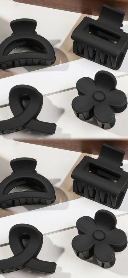 5er Set kleine Blumen-Haarklammern – Matte Mini-Haarclips für Frauen & Mädchen, ideal für feines Haar