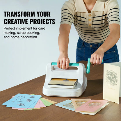 SucceBuy 6/9 Zoll Manuelle Stanz- und Prägemaschine – Komplettset für Scrapbooking & DIY