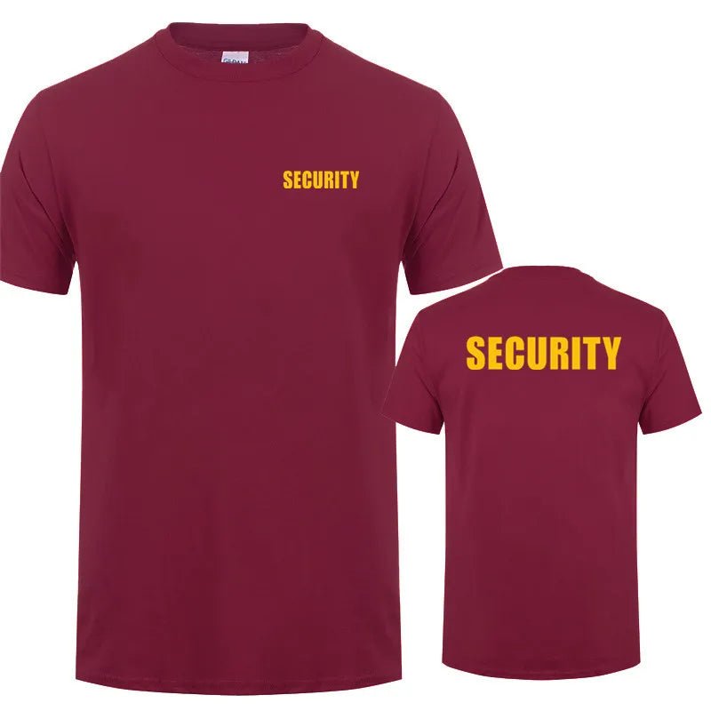Security T-Shirt – Cotton, short sleeve, breathable, ideal for events and work 