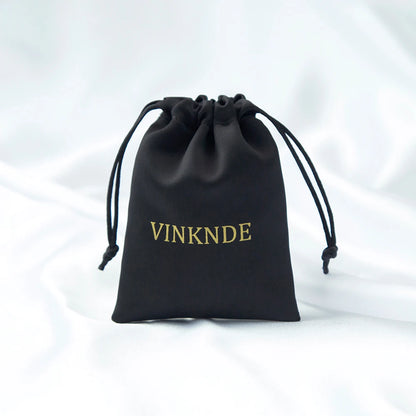 100x Personalized Satin Drawstring Bags – Jewelry Bags, Gift &amp; Candy Bags with Logo for Wedding &amp; Events