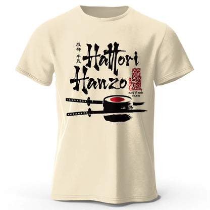 Hattori Hanzo Printed T-Shirt – Samurai Streetwear aus 100% Baumwolle