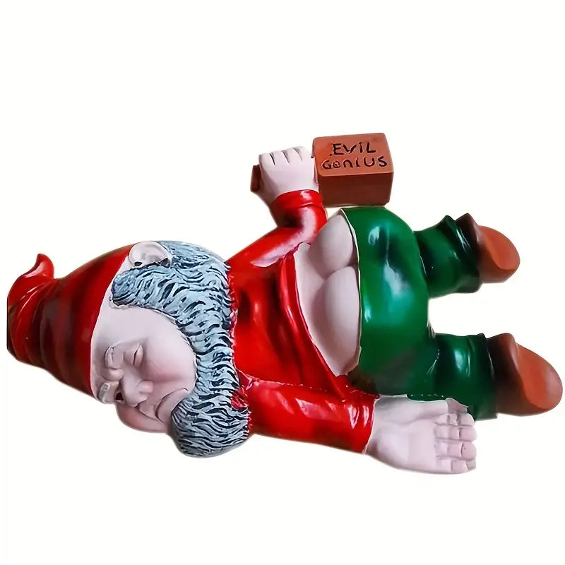 Verschmitzte Betrunkene Gnomstatue